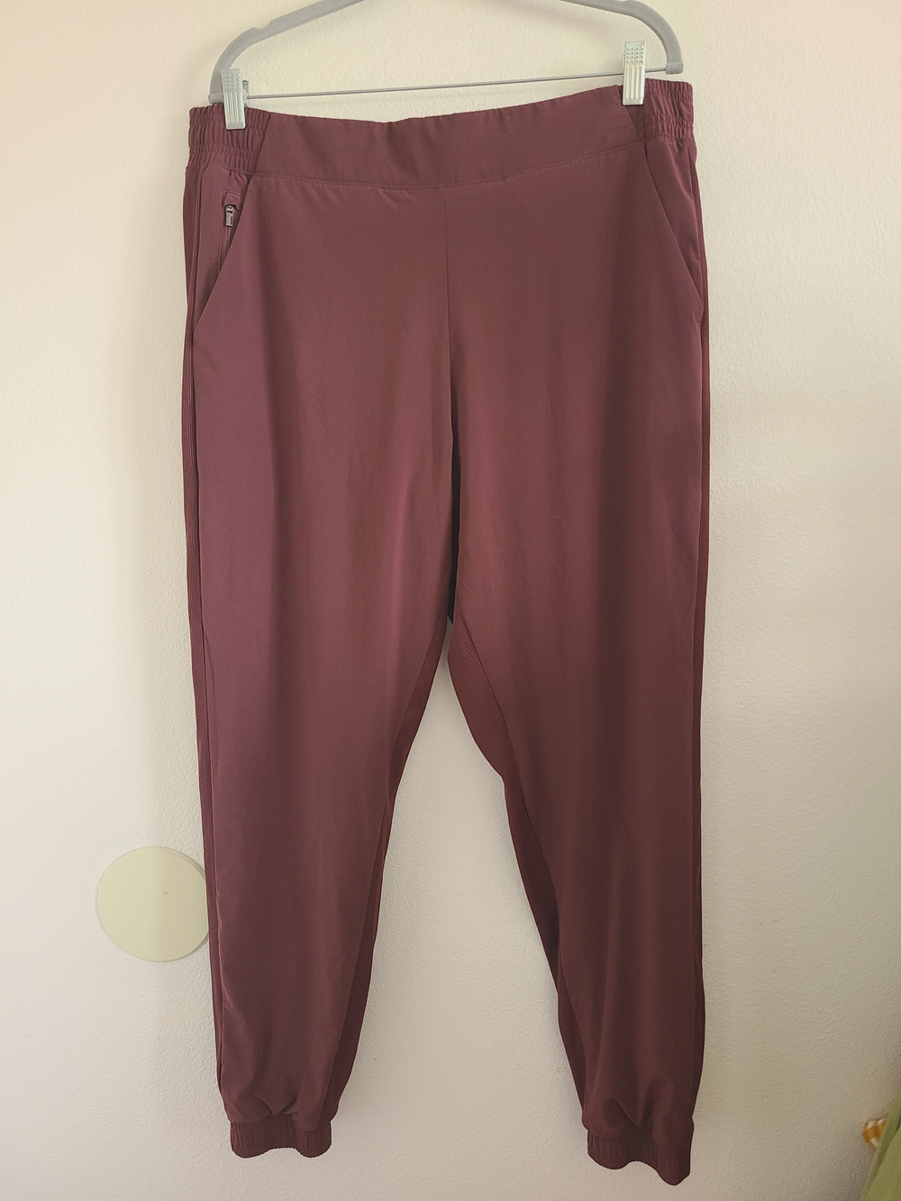 Athleta Burgundy Brooklyn Lined Mid Rise Pant